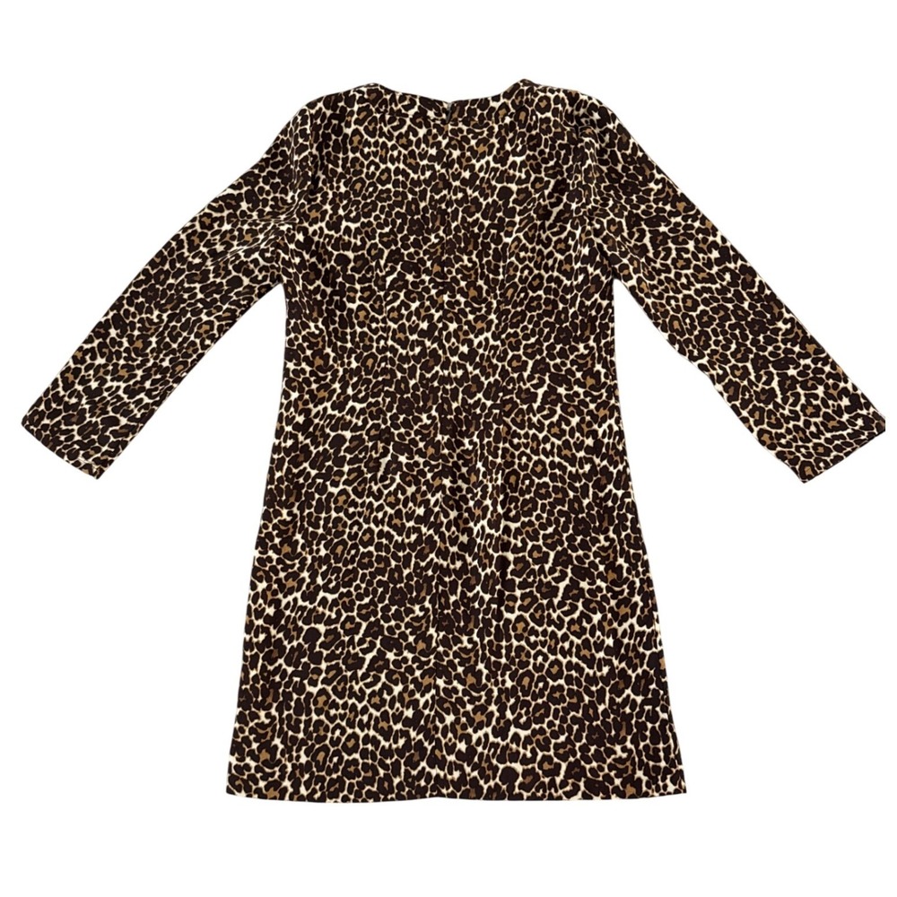 J.Crew Crepe Shift Mini Dress Animal Print Leopard K2150 Size 00 NWT Office - Picture 9 of 10